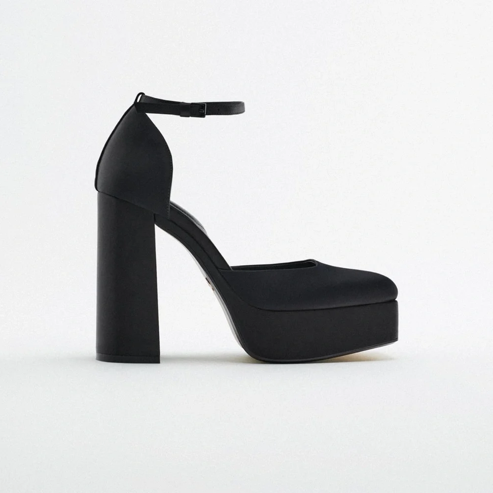 Zara HEELED PLATFORM SHOES_2